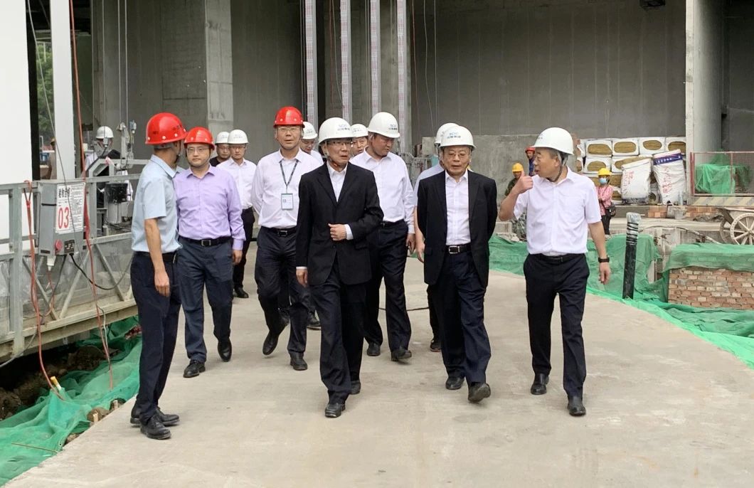 川投集團有關領導到公司施工的川投信息產(chǎn)業(yè)總部基地督導調(diào)研